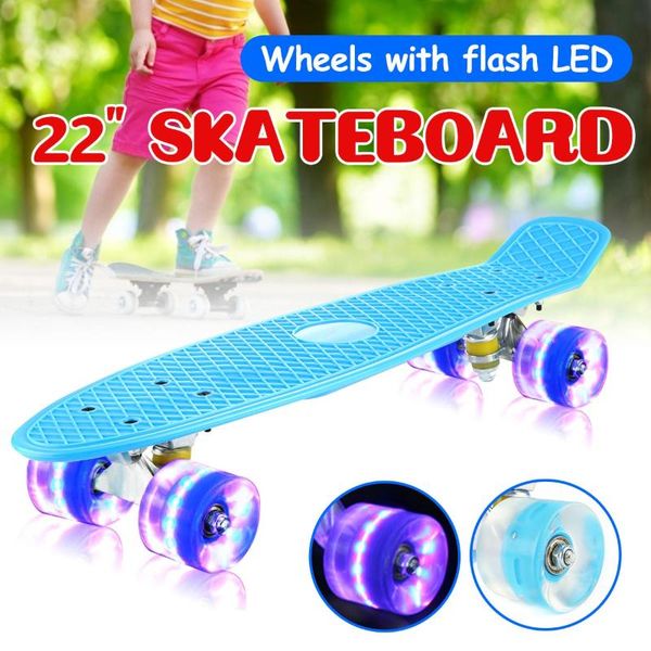 skateboarding 22in retro four-wheel skate board flashing light mini skateboard plastic longboard for girl boy fishboard street outdoor sport
skateboarding 22in retro four-wheel skate board flashing light mini skateboard plastic longboard for girl boy fishboard street outdoor sport