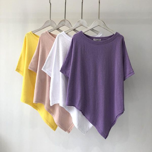 women's t-shirt loose pure color irregular hem short-sleeved t-shirts clothing 2021 summer bottoming t shirts woman y2k, White
women's t-shirt loose pure color irregular hem short-sleeved t-shirts clothing 2021 summer bottoming t shirts woman y2k, White
