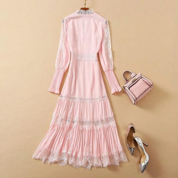 casual dresses black pink lace dress 2021 spring summer fashion runway style women deep v-neck long sleeve hollow out embroidery, Black;gray
casual dresses black pink lace dress 2021 spring summer fashion runway style women deep v-neck long sleeve hollow out embroidery, Black;gray