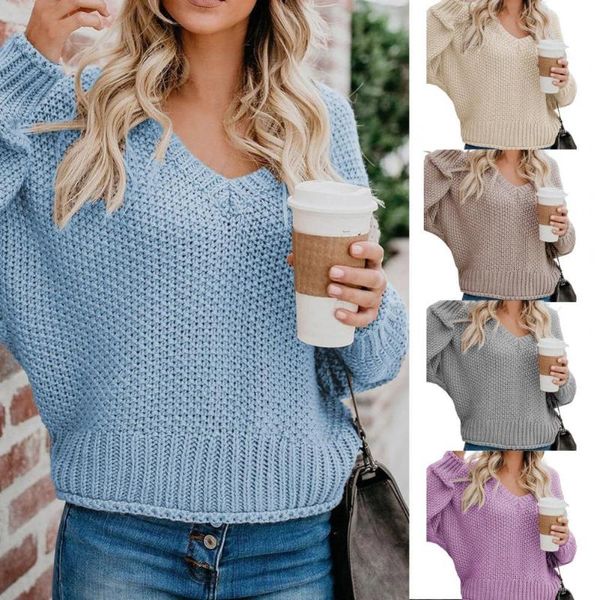 women's sweaters autumn sweater solid color v neck knitted casual braid lady pullover for daily wear, White;black
women's sweaters autumn sweater solid color v neck knitted casual braid lady pullover for daily wear, White;black