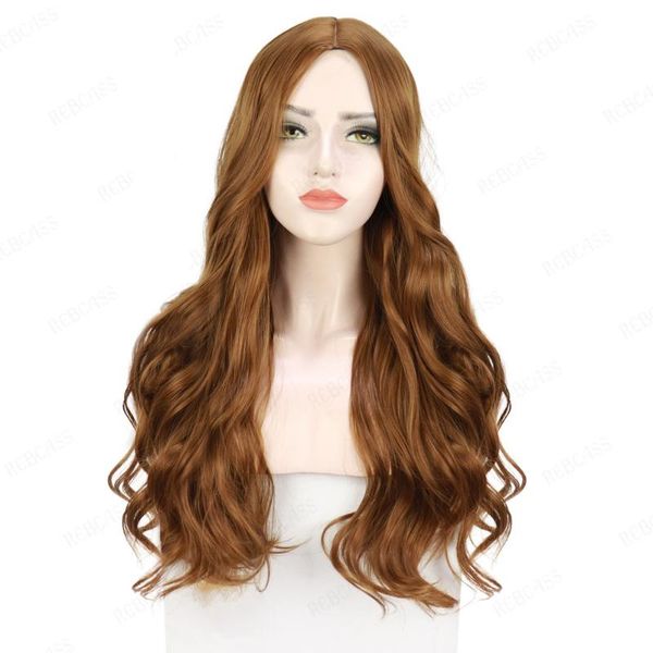 synthetic wigs rebcass long light brown wig natural water wavy hair daily cosplay heat resistant for african american women, Black
synthetic wigs rebcass long light brown wig natural water wavy hair daily cosplay heat resistant for african american women, Black