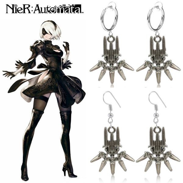 dangle & chandelier wholesale game nier automata earring for women cosplay prop robot 2b emil no2 type b yorha pendant metal fashion jewelry, Silver
dangle & chandelier wholesale game nier automata earring for women cosplay prop robot 2b emil no2 type b yorha pendant metal fashion jewelry, Silver