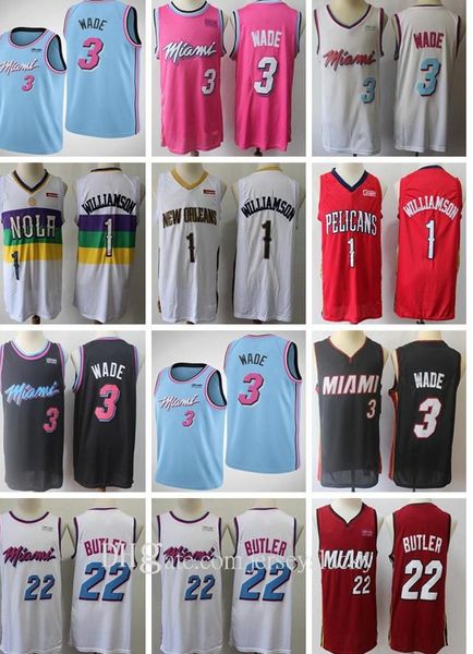 men dwayne 3 wade jersey jimmy 22 butler stitched jerseys zion 1 williamson jerseys breathable size s-2xl, Black;red
men dwayne 3 wade jersey jimmy 22 butler stitched jerseys zion 1 williamson jerseys breathable size s-2xl, Black;red