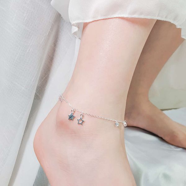 weiheng jewelry s925 pure silver summer small fresh five pointed star short tassel with diamond anklet korean version, Red;blue
weiheng jewelry s925 pure silver summer small fresh five pointed star short tassel with diamond anklet korean version, Red;blue