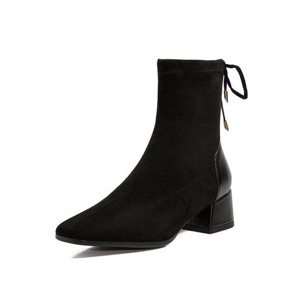 boots 2021 round toe women ankle fashion flock square high heel all match short woman shoes fur size 34-43, Black
boots 2021 round toe women ankle fashion flock square high heel all match short woman shoes fur size 34-43, Black