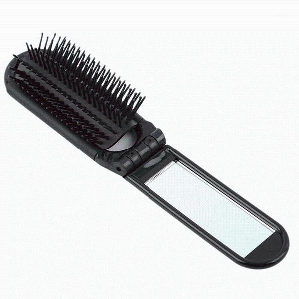 fashion portable folding hair brush with mirror compact pocket size purse travel comb professional combs brushes1, Silver
fashion portable folding hair brush with mirror compact pocket size purse travel comb professional combs brushes1, Silver