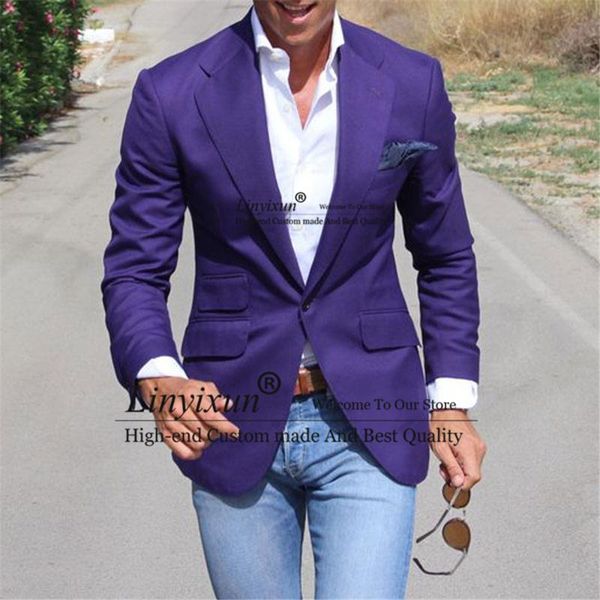 men's suits & blazers casual purple men notched lapel formal business slim fit blazer party prom daily office workwear jacket only, White;black
men's suits & blazers casual purple men notched lapel formal business slim fit blazer party prom daily office workwear jacket only, White;black