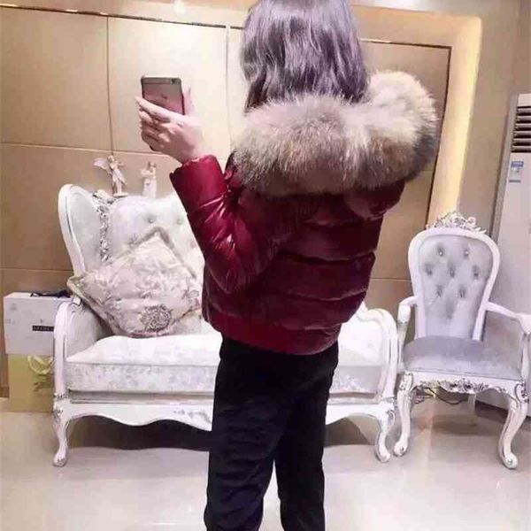 down jacket female large fur collar slim and warm thread elastic waist short 90 white duck down, Black
down jacket female large fur collar slim and warm thread elastic waist short 90 white duck down, Black