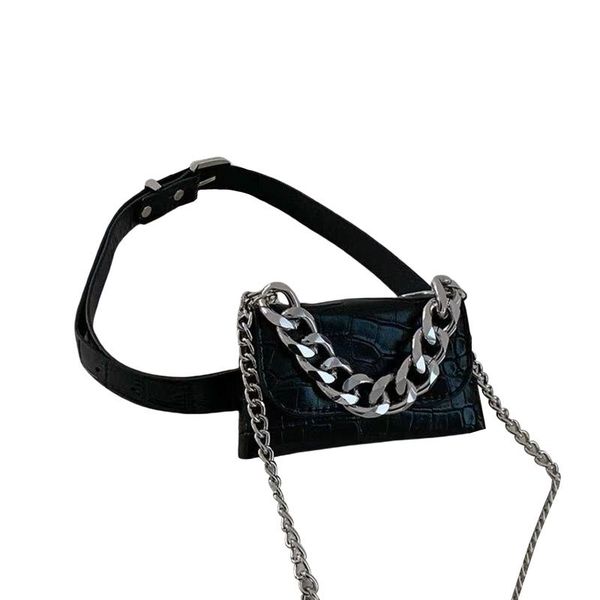 women waist packs streetwear fashion fanny pack pu leather shoulder bag with metal chains bags
women waist packs streetwear fashion fanny pack pu leather shoulder bag with metal chains bags