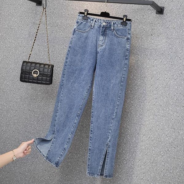 women's jeans streetwear women summer split pencil high waist washed denim long pants mom fashion casual elastic trousers female, Blue
women's jeans streetwear women summer split pencil high waist washed denim long pants mom fashion casual elastic trousers female, Blue