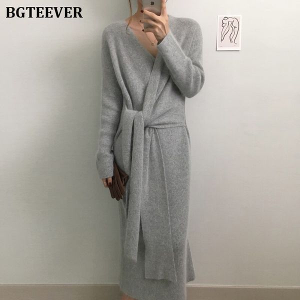 bgteever elegant bandage women sweater dress autumn winter bodycon female knitted party dresses slim long vestidos femme 2021, Black;gray
bgteever elegant bandage women sweater dress autumn winter bodycon female knitted party dresses slim long vestidos femme 2021, Black;gray