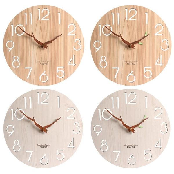 wall clocks natural wooden round clock branchs shaped hands creative home living room decoration elegant cycle ornament
wall clocks natural wooden round clock branchs shaped hands creative home living room decoration elegant cycle ornament