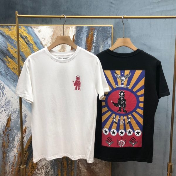 21ss new fashion brand ch full print short sleeve cotton men's t-shirt loose casual couple's wear, White;black
21ss new fashion brand ch full print short sleeve cotton men's t-shirt loose casual couple's wear, White;black