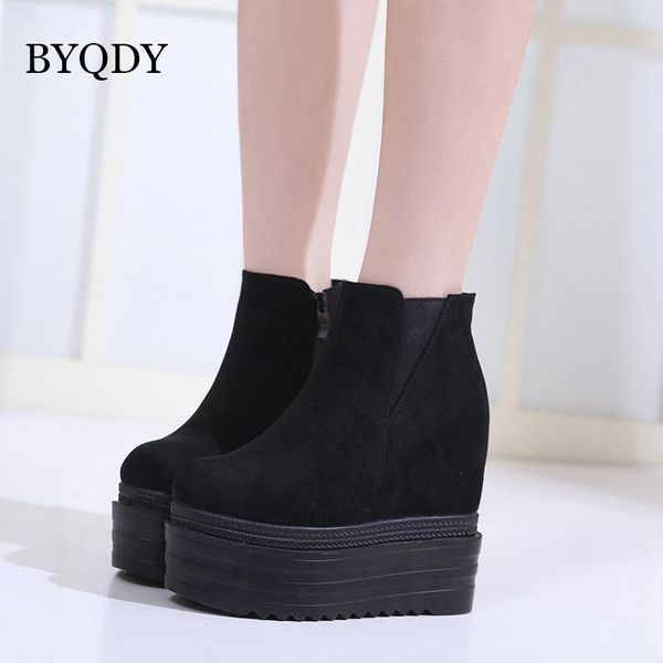 boots byqdy 2021 round toe short women stretch flock height increasing shoes autumn winter fashion size 34-39, Black
boots byqdy 2021 round toe short women stretch flock height increasing shoes autumn winter fashion size 34-39, Black
