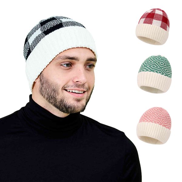 hat rhombus woolen knit christmas warm comfortable plaid knitted winter men skullies beanies cap, Blue;gray
hat rhombus woolen knit christmas warm comfortable plaid knitted winter men skullies beanies cap, Blue;gray