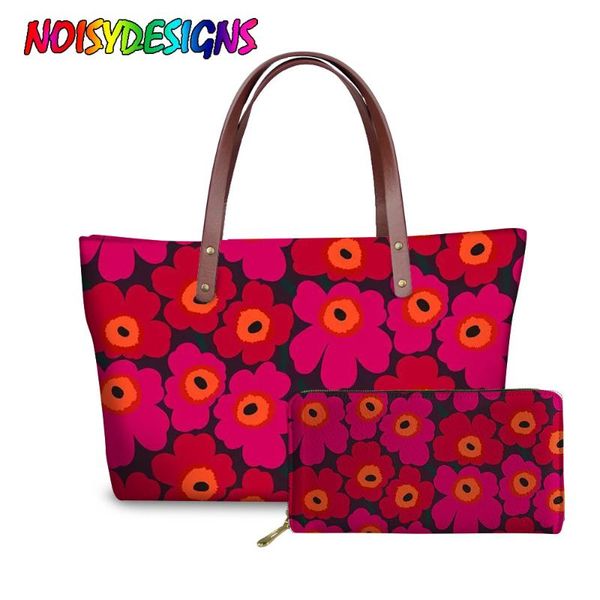 evening bags noisydesigns ladies 2pcs/set tote handbag poppy design printed shoulder luxury pu leather casual party beach for women
evening bags noisydesigns ladies 2pcs/set tote handbag poppy design printed shoulder luxury pu leather casual party beach for women