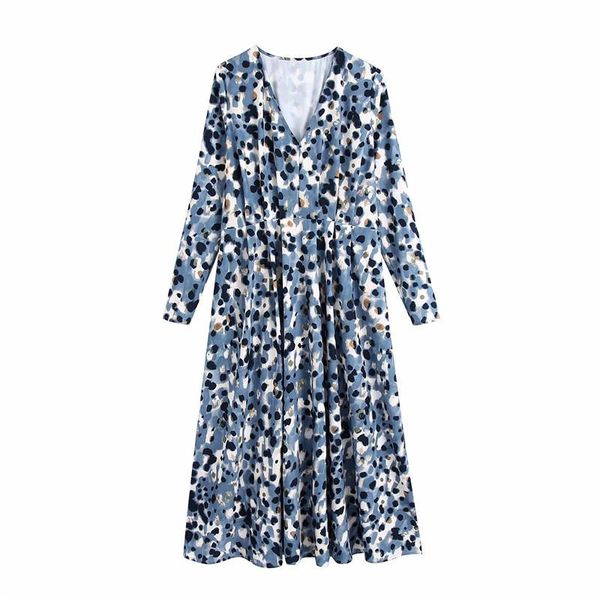 casual dresses women sprint autumn fashion painting dot print blue long female sleeve v-neck high waist pleated dress, Black;gray
casual dresses women sprint autumn fashion painting dot print blue long female sleeve v-neck high waist pleated dress, Black;gray