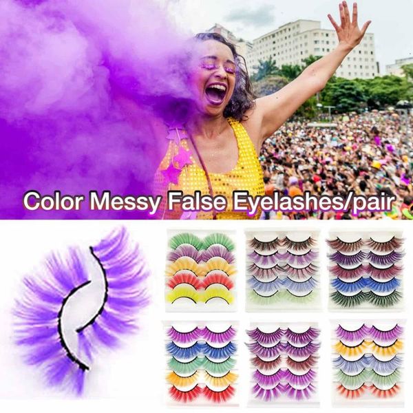 false eyelashes different colorful messy fluffy fake lashes 5 pairs 3d dramatic mink
false eyelashes different colorful messy fluffy fake lashes 5 pairs 3d dramatic mink