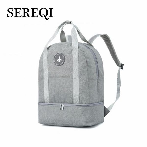 backpack sereqi leisure casual dry and wet separation bag simple fashion multi-function backpack,shoes are stored separately
backpack sereqi leisure casual dry and wet separation bag simple fashion multi-function backpack,shoes are stored separately
