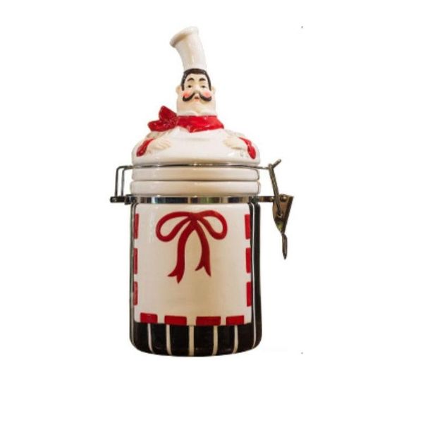 european chef waiter modeling ceramic seasoning jar set creative cute home kitchen oil pot restaurant sealed storage bottles & jars
european chef waiter modeling ceramic seasoning jar set creative cute home kitchen oil pot restaurant sealed storage bottles & jars