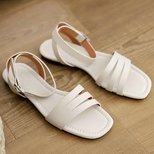 sandals ankle buckles summer women 2021 genuine leather est flats heels shoes for party casual woman, Black
sandals ankle buckles summer women 2021 genuine leather est flats heels shoes for party casual woman, Black