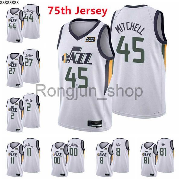 2021-22 75th anniversary printed mens basketball donovan mitchell bojan bogdanovic joe ingles rudy gobert mike conley jr. clarkson oni gay, Black
2021-22 75th anniversary printed mens basketball donovan mitchell bojan bogdanovic joe ingles rudy gobert mike conley jr. clarkson oni gay, Black