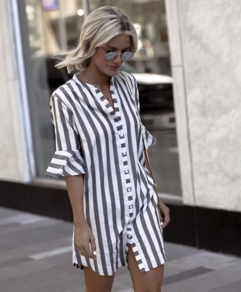 1color 4 womens shirt size long half sleeve elegant style high q striped sale blouse shirs female fashion streetwear, White
1color 4 womens shirt size long half sleeve elegant style high q striped sale blouse shirs female fashion streetwear, White