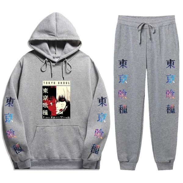 men's tracksuits japanese anime tokyo ghoul harajuku winter tracksuit 2 piece set print hoodies pants sportwear men sports suit hooded, Gray
men's tracksuits japanese anime tokyo ghoul harajuku winter tracksuit 2 piece set print hoodies pants sportwear men sports suit hooded, Gray