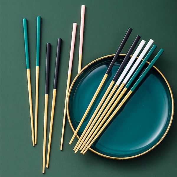 chopsticks 6 pairs of stainless steel chinese japanese korean sushi noodle metal reusable flatware
chopsticks 6 pairs of stainless steel chinese japanese korean sushi noodle metal reusable flatware