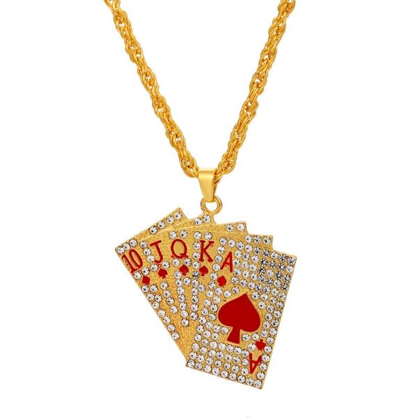 pendant necklaces kaplan center hip hop jewelry women men enamel playing cards pendants texas holdem fashion good luck necklace, Silver
pendant necklaces kaplan center hip hop jewelry women men enamel playing cards pendants texas holdem fashion good luck necklace, Silver
