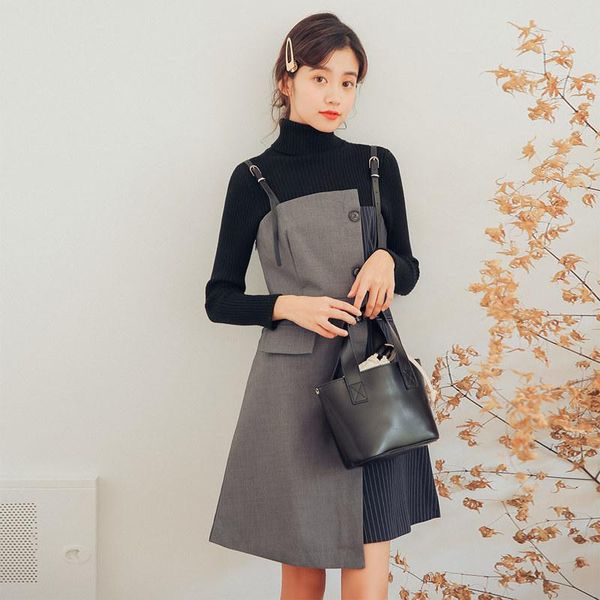 casual dresses women spaghetti strap dress sleeveless loose patchwork off shoulder vestidos mujer asymmetrical, Black;gray
casual dresses women spaghetti strap dress sleeveless loose patchwork off shoulder vestidos mujer asymmetrical, Black;gray