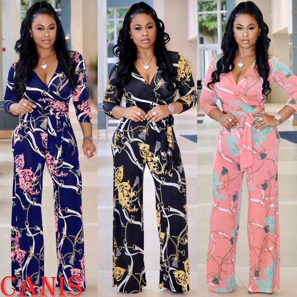 women's jumpsuits & rompers plus size women v-neck long sleeve jumpsuit fashion ladies autumn clubwear floral print playsuit party trou, Black;white
women's jumpsuits & rompers plus size women v-neck long sleeve jumpsuit fashion ladies autumn clubwear floral print playsuit party trou, Black;white