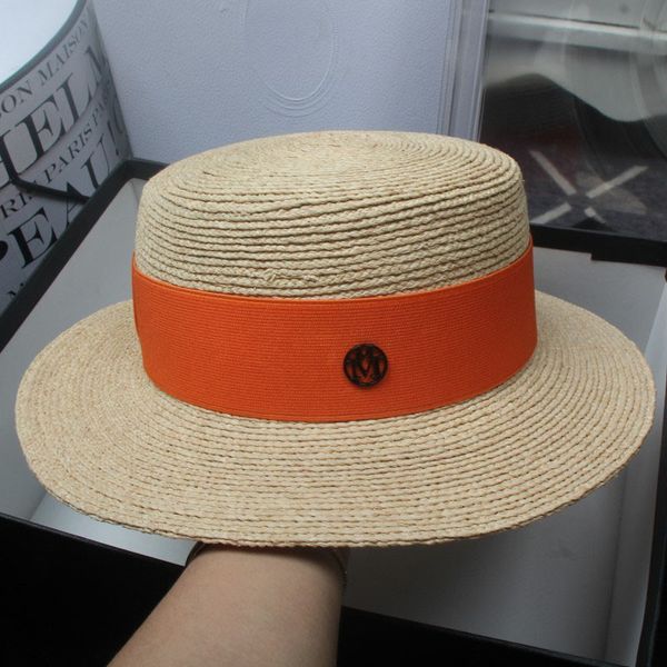 luxury women basin hat letter metal designer caps raffia woven straw hats bow ribbon beach hats, Blue;gray
luxury women basin hat letter metal designer caps raffia woven straw hats bow ribbon beach hats, Blue;gray