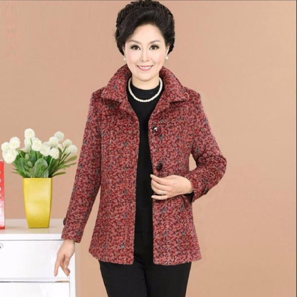l-5xl 2021 mother spring jacket middle-aged women fashion short woolen coat seniors grandmother plus size clothes women's wool & blends, Black
l-5xl 2021 mother spring jacket middle-aged women fashion short woolen coat seniors grandmother plus size clothes women's wool & blends, Black