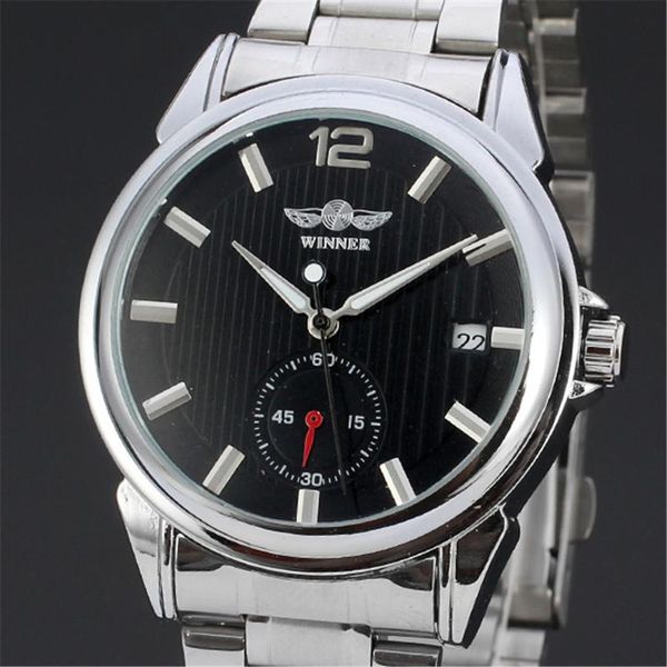 mens wrist automatic watch men clock business army mechanical watches sport military clocks gift 060 wristwatches, Slivery;brown
mens wrist automatic watch men clock business army mechanical watches sport military clocks gift 060 wristwatches, Slivery;brown