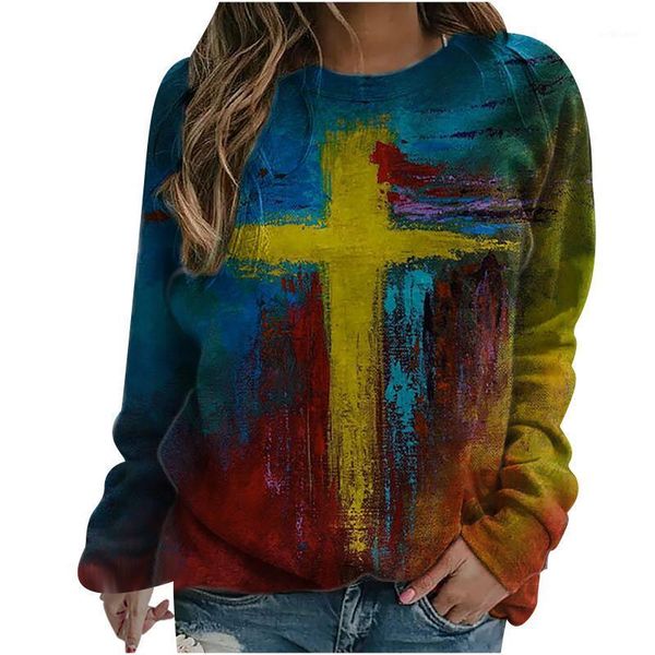 women's hoodies & sweatshirts cross 3d print sweatshirt woman aesthetic crewneck long sleeves casual loose leisure hoodie blouse shirts, Black
women's hoodies & sweatshirts cross 3d print sweatshirt woman aesthetic crewneck long sleeves casual loose leisure hoodie blouse shirts, Black