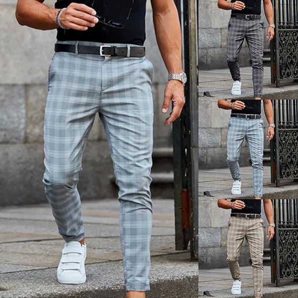 men's pants plaid casual retro streetwear business formal 1x42 size 39-44, Black 
men's pants plaid casual retro streetwear business formal 1x42 size 39-44, Black