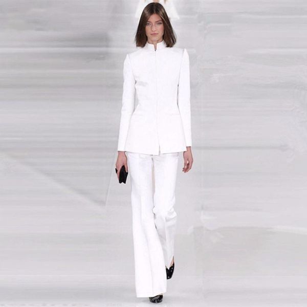 women's suits & blazers white womens business suit female office uniform slim fit ladies formal trouser 2 piece sets bell-bottomed pant, White;black
women's suits & blazers white womens business suit female office uniform slim fit ladies formal trouser 2 piece sets bell-bottomed pant, White;black