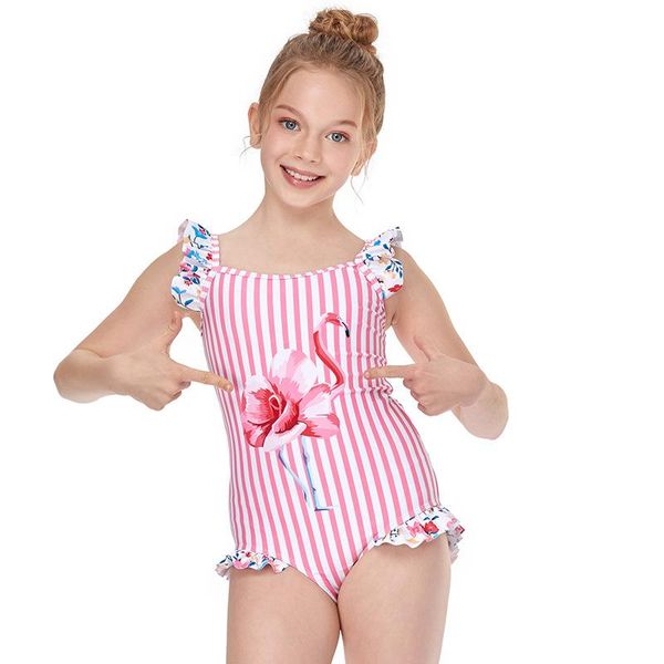 one-piece suits children's swimwear girls printed flamingo pattern students striped swimsuit
one-piece suits children's swimwear girls printed flamingo pattern students striped swimsuit