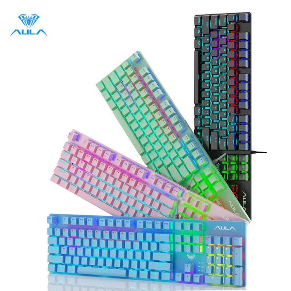 keyboards mechanical keyboard wired backlit gaming 104 key anti-ghosting blue switch for game lappc us russian sticker
keyboards mechanical keyboard wired backlit gaming 104 key anti-ghosting blue switch for game lappc us russian sticker