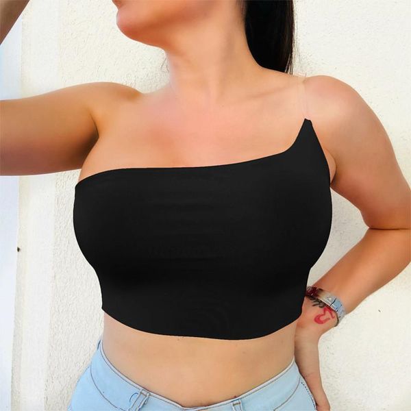 women's tanks & camis 2021 summer women strappy one-shoulder slim fit club streetwear cloth sling backless solid basic vest female cami, White
women's tanks & camis 2021 summer women strappy one-shoulder slim fit club streetwear cloth sling backless solid basic vest female cami, White