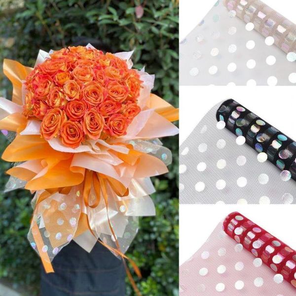 flower yarn paper flexible diy waterproof colorful dot gauze bouquet materials moisture-proof and breathable for wedd party decoration
flower yarn paper flexible diy waterproof colorful dot gauze bouquet materials moisture-proof and breathable for wedd party decoration