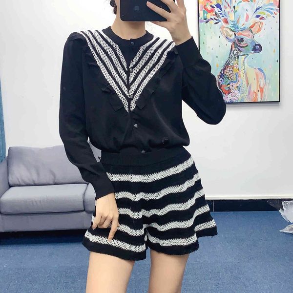 women's two piece pants fashion fall plied single-breasted cardigan black and white stripe knitted suit ladies set of two pieces 0pd4
women's two piece pants fashion fall plied single-breasted cardigan black and white stripe knitted suit ladies set of two pieces 0pd4