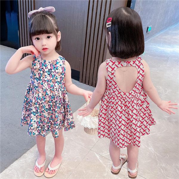 summer dress for girls party floral print kids backless clothes baby girl beach cotton cloth girl's dresses, Red;yellow
summer dress for girls party floral print kids backless clothes baby girl beach cotton cloth girl's dresses, Red;yellow