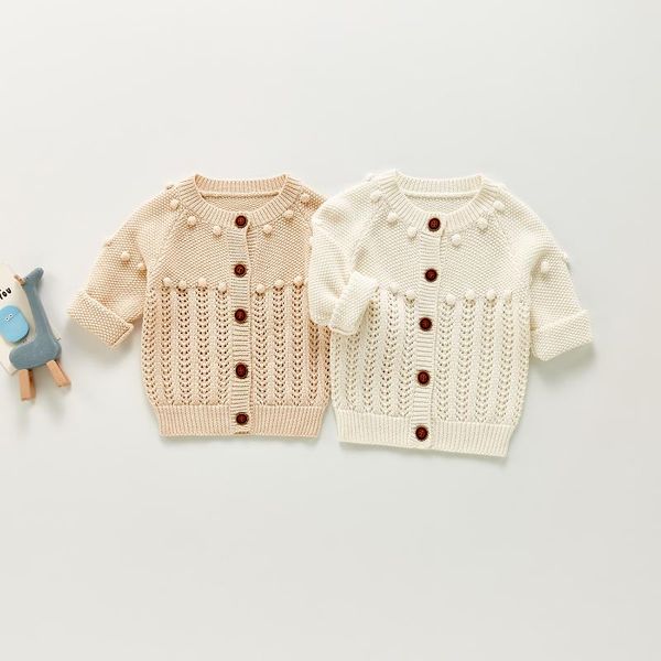 pullover children's clothing girl baby autumn simple bubble ball cardigan wool knitted coat, Blue
pullover children's clothing girl baby autumn simple bubble ball cardigan wool knitted coat, Blue