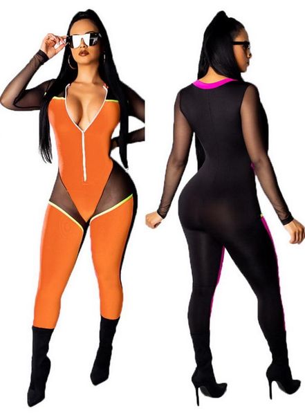 women's jumpsuits & rompers okayoasis women long sleeve patchwork skinny mesh casual jumpsuit 2021 female bodycon night club, Black;white
women's jumpsuits & rompers okayoasis women long sleeve patchwork skinny mesh casual jumpsuit 2021 female bodycon night club, Black;white