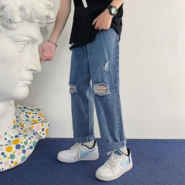 blue retro ripped jeans men's korean fashion loose casual men harajuku streetwear hip-hop wide-leg straight-leg pants
blue retro ripped jeans men's korean fashion loose casual men harajuku streetwear hip-hop wide-leg straight-leg pants