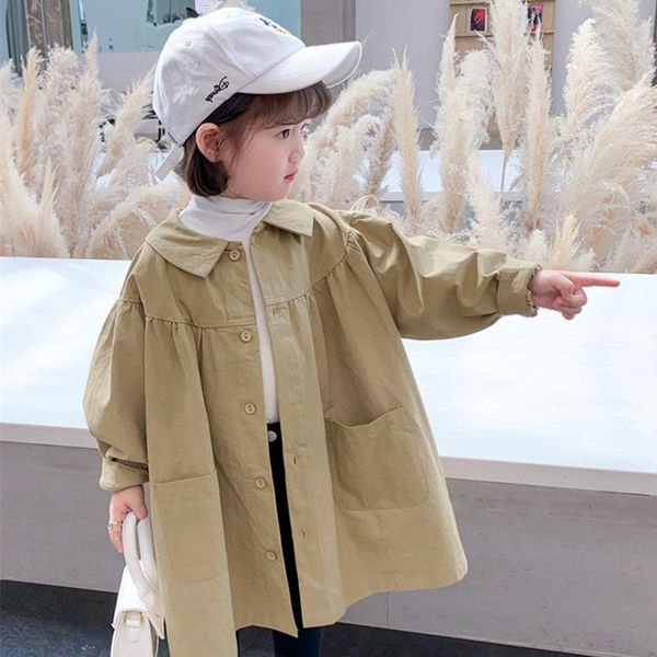 coat girls' windbreaker jacket 2021 spring autumn outerwear and coats single breasted long trench children's loose jackets, Blue;gray
coat girls' windbreaker jacket 2021 spring autumn outerwear and coats single breasted long trench children's loose jackets, Blue;gray