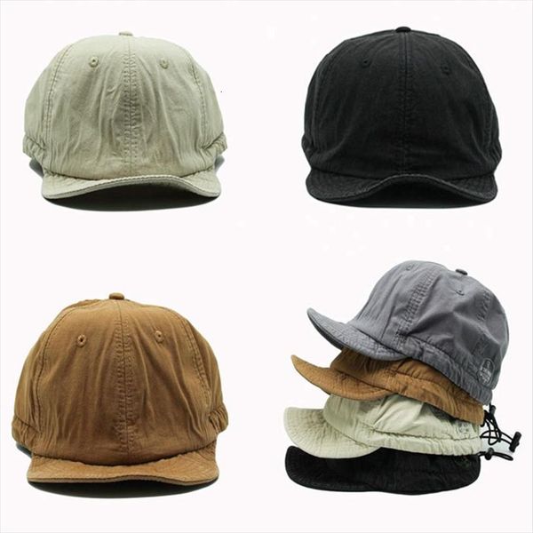 short brim men washing soft drawstring baseball cap korean version spring summer vintage dad hat snapback, Blue;gray
short brim men washing soft drawstring baseball cap korean version spring summer vintage dad hat snapback, Blue;gray