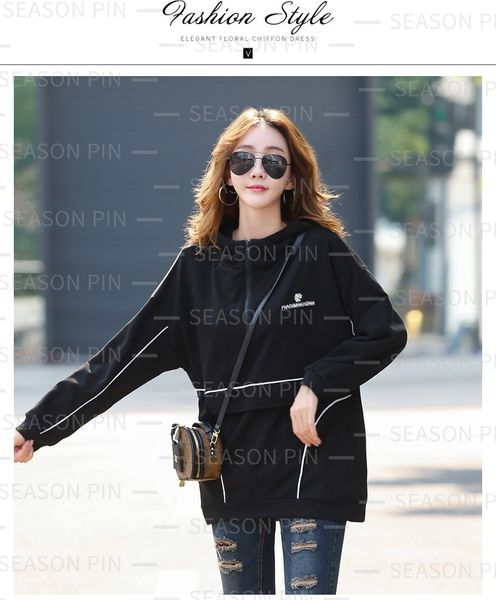 women's hoodies sweatshirts hoodie geometric concept rope hooded fashion loose mid-length sweater7612, Black
women's hoodies sweatshirts hoodie geometric concept rope hooded fashion loose mid-length sweater7612, Black